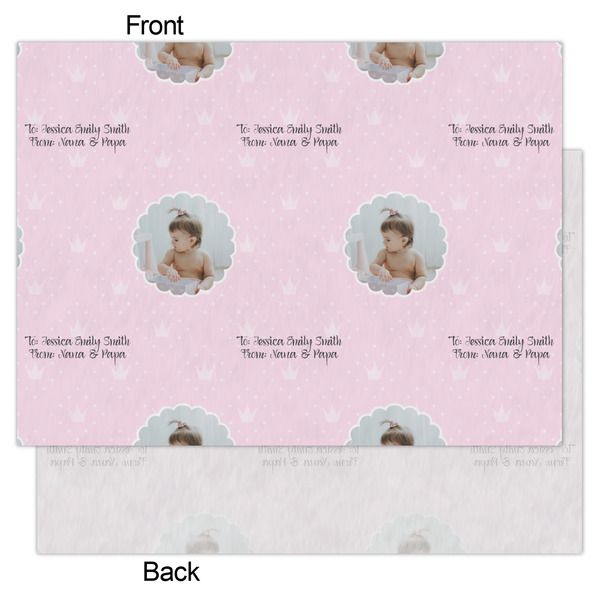 Baby Girl Photo Tissue Paper - Heavyweight - Large - Front & Back