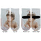 Baby Girl Photo Toddler Ankle Socks - Double Pair - Front and Back - Apvl