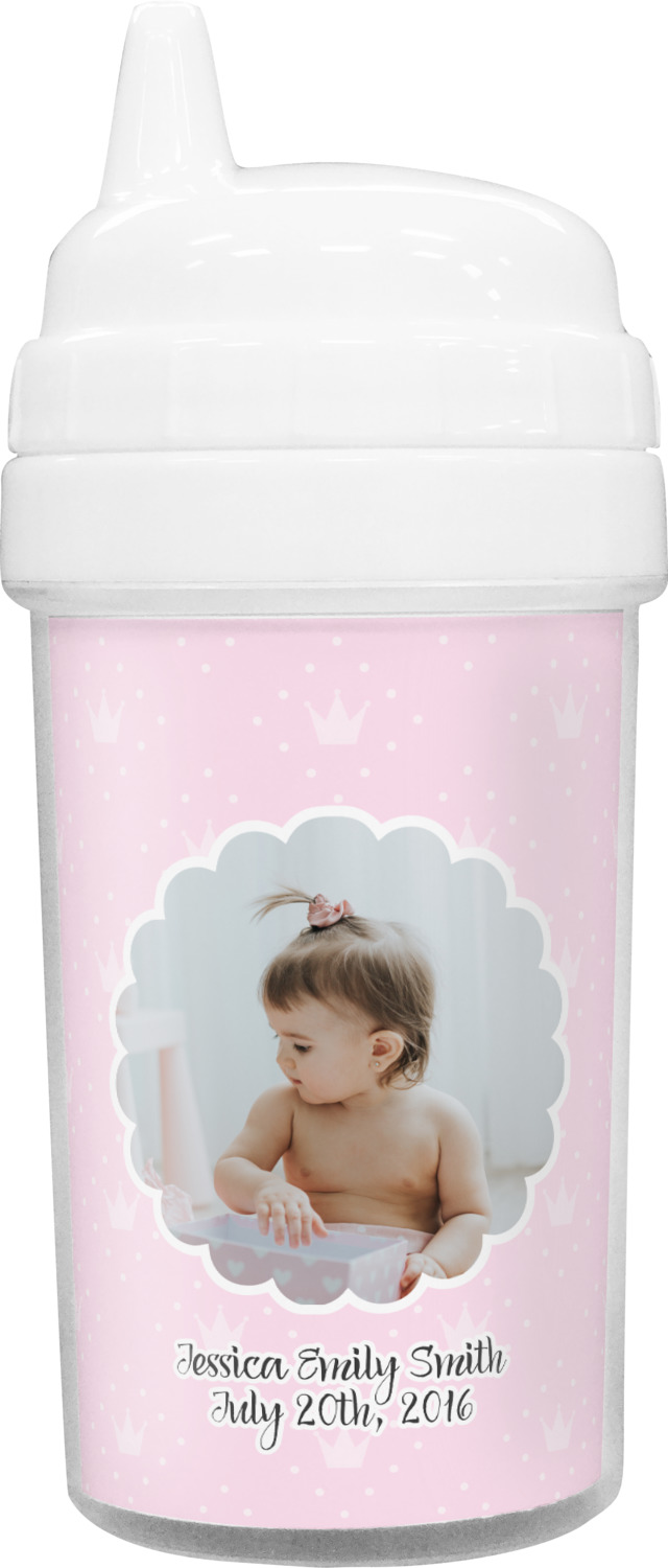 Custom Baby Girl Photo Sippy Cup (Personalized)