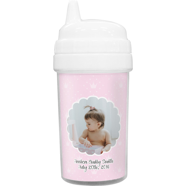 Custom Baby Girl Photo Toddler Sippy Cup (Personalized)