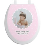 Baby Girl Photo Toilet Seat Decal (Personalized)