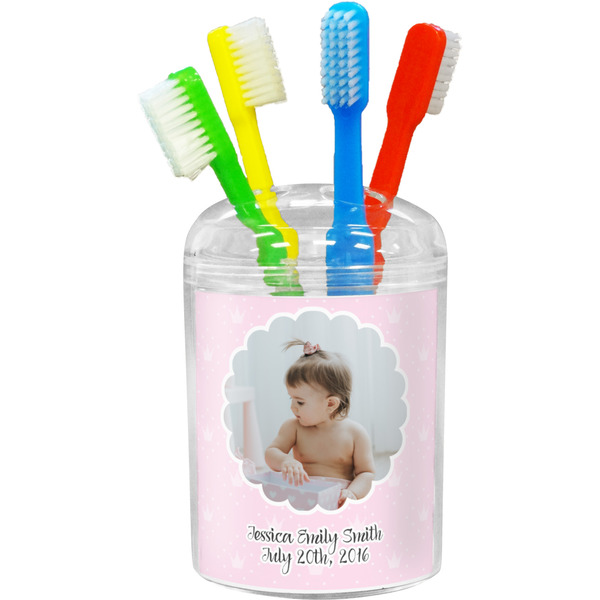 Custom Baby Girl Photo Toothbrush Holder (Personalized)