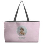 Baby Girl Photo Beach Totes Bag - w/ Black Handles