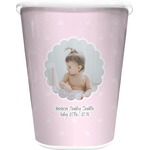Baby Girl Photo Waste Basket (Personalized)