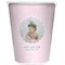 Baby Girl Photo Trash Can White