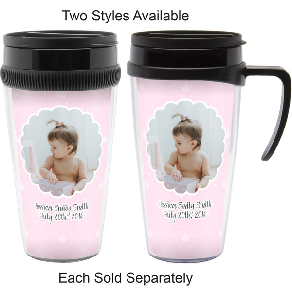 Baby Girl Photo Travel Mugs - with & without Handle
