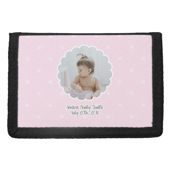 Custom Baby Girl Photo Trifold Wallet (Personalized)