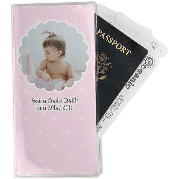 Custom Baby Girl Photo Travel Document Holder