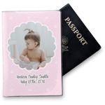 Baby Girl Photo Vinyl Passport Holder (Personalized)