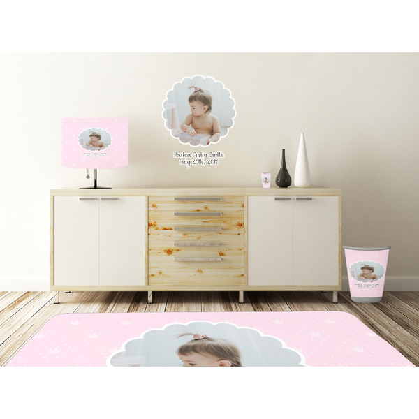Baby Girl Photo Wall Graphic Decal Wooden Desk