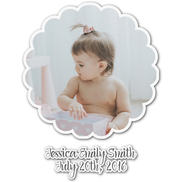 Custom Baby Girl Photo Graphic Decal - Medium