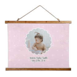Baby Girl Photo Wall Hanging Tapestry - Wide