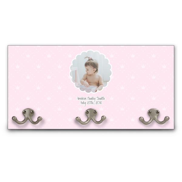 Custom Baby Girl Photo Wall Mounted Coat Rack (Personalized)