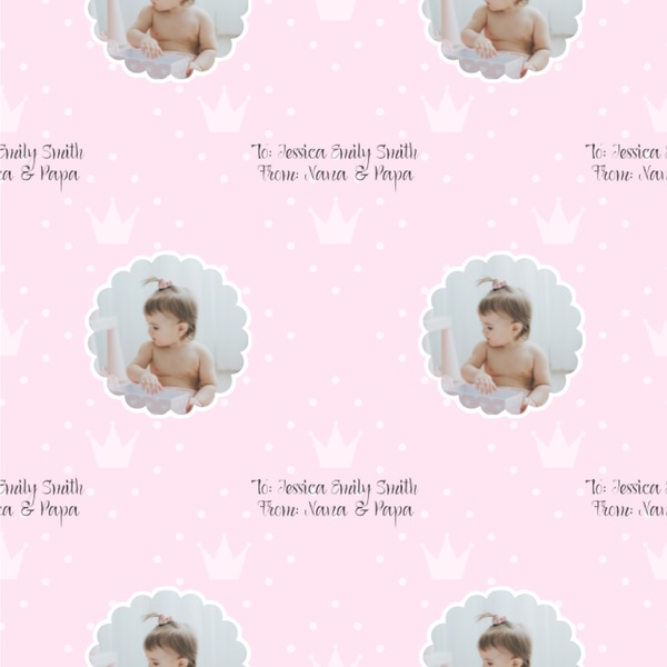 Custom Baby Girl Photo Wallpaper & Surface Covering (Water Activated 24"x 24" Sample)