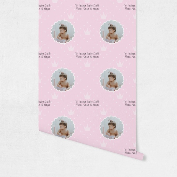 Baby Girl Photo Wallpaper on Wall