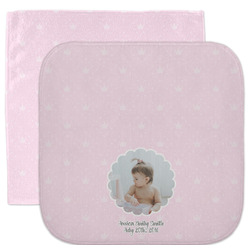 Baby Girl Photo Facecloth / Wash Cloth (Personalized)