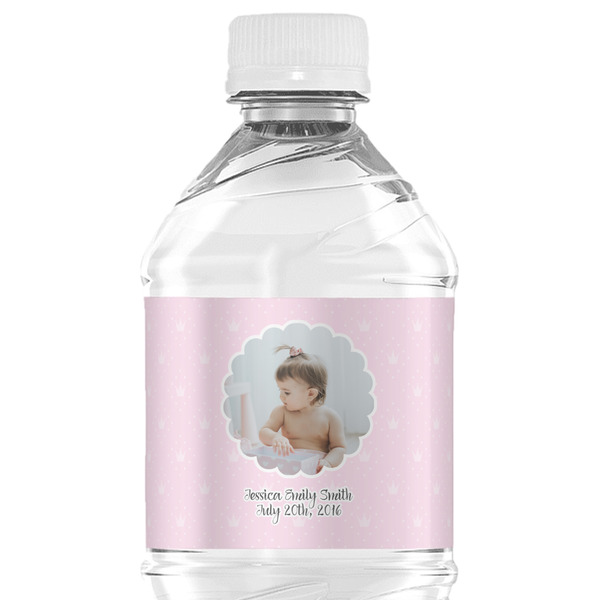 Custom Baby Girl Photo Water Bottle Labels - Custom Sized