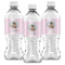 Baby Girl Photo Water Bottle Labels - Front View