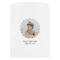 Baby Girl Photo White Treat Bag - Front View