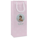 Baby Girl Photo Wine Gift Bags
