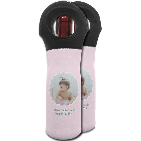 Baby Girl Photo Wine Tote Bag - MAIN