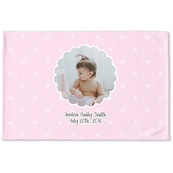 Custom Baby Girl Photo Woven Mat (Personalized)