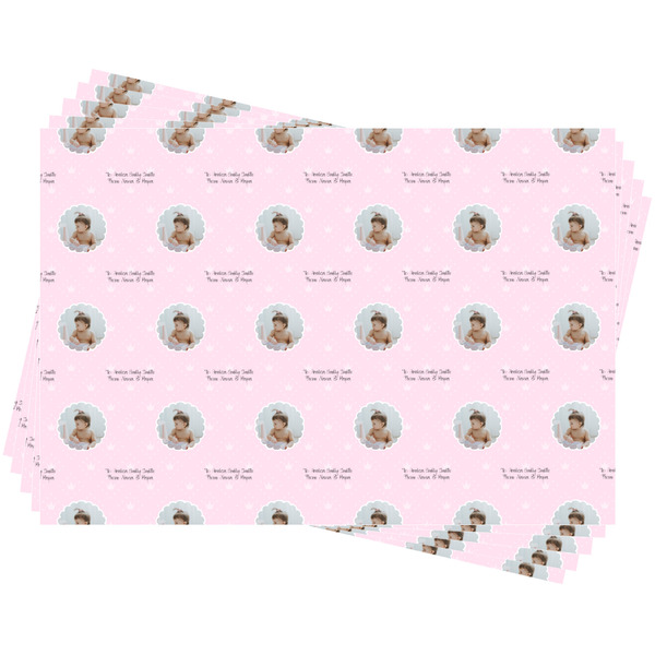 Baby Girl Photo Wrapping Paper - 5 Sheets Approval