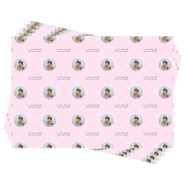 Baby Girl Photo Wrapping Paper - Front & Back - Sheets Approval