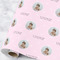 Baby Girl Photo Wrapping Paper Roll - Large - Main