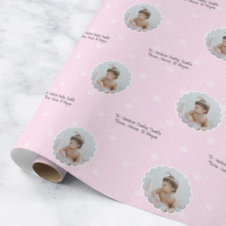 Baby Girl Photo Wrapping Paper Roll - Medium - Matte