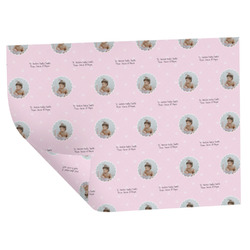 Baby Girl Photo Wrapping Paper Sheets - Double-Sided - 20" x 28"