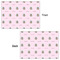 Baby Girl Photo Wrapping Paper Sheet - Double Sided - Front & Back