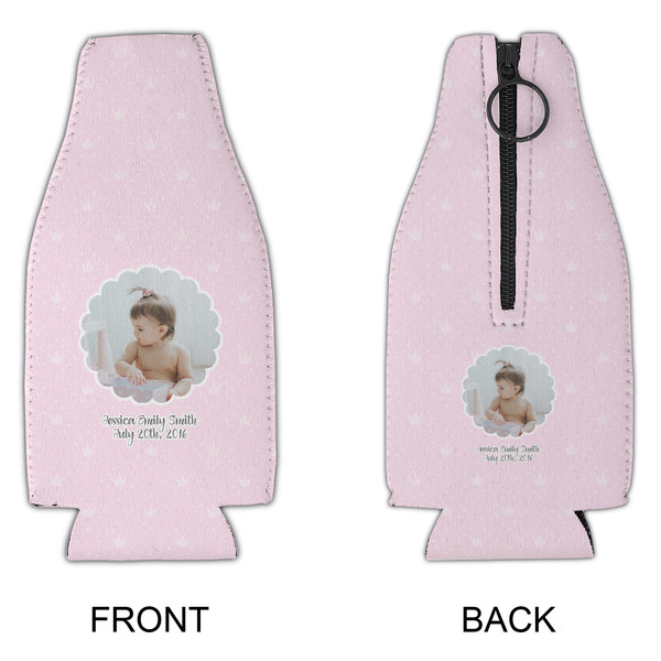 Baby Girl Photo Zipper Bottle Cooler - APPROVAL