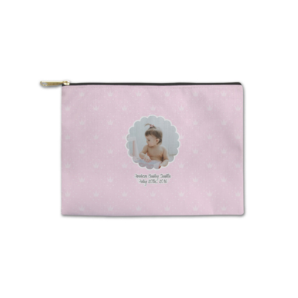 Custom Baby Girl Photo Zipper Pouch - Small - 8.5"x6" (Personalized)