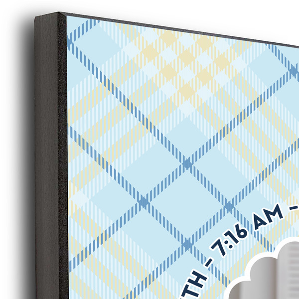 Baby Boy Photo 11x14 Wood Print - Closeup