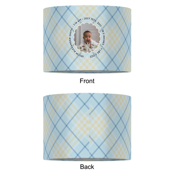 Baby Boy Photo 12" Drum Lampshade - APPROVAL (Fabric)