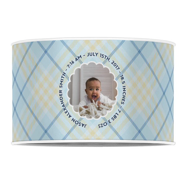 Baby Boy Photo 12" Drum Lampshade - FRONT (Poly Film)