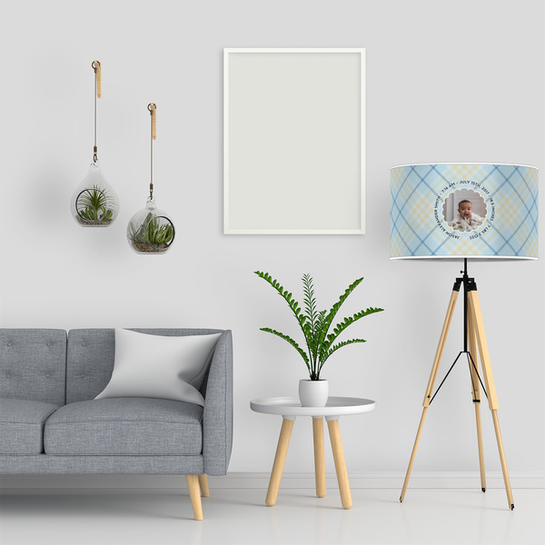 Baby Boy Photo 12" Drum Lampshade - LIFESTYLE