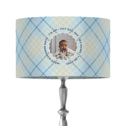 Baby Boy Photo 12" Drum Lamp Shade - Fabric