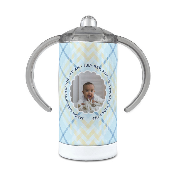 Custom Baby Boy Photo 12 oz Stainless Steel Sippy Cup