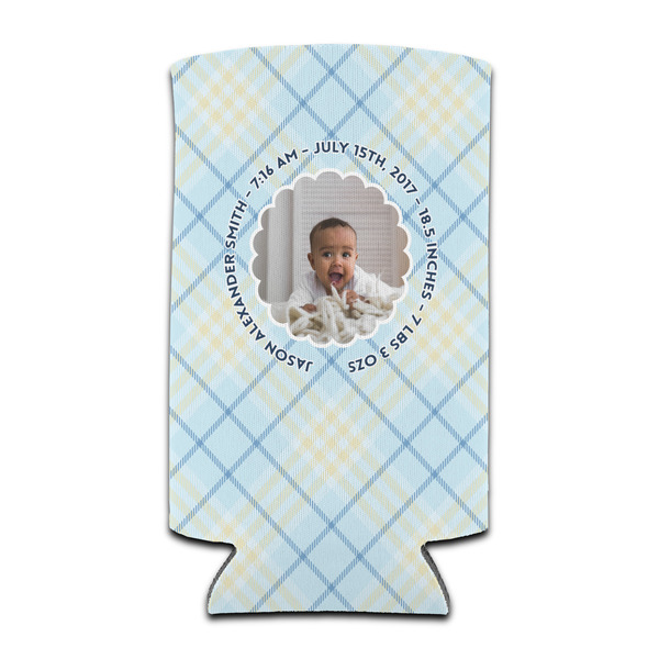 Custom Baby Boy Photo Can Cooler (tall 12 oz)