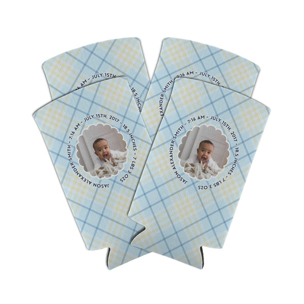 Custom Baby Boy Photo Can Cooler (tall 12 oz) - Set of 4