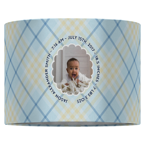 Baby Boy Photo 16" Drum Lampshade - FRONT (Fabric)