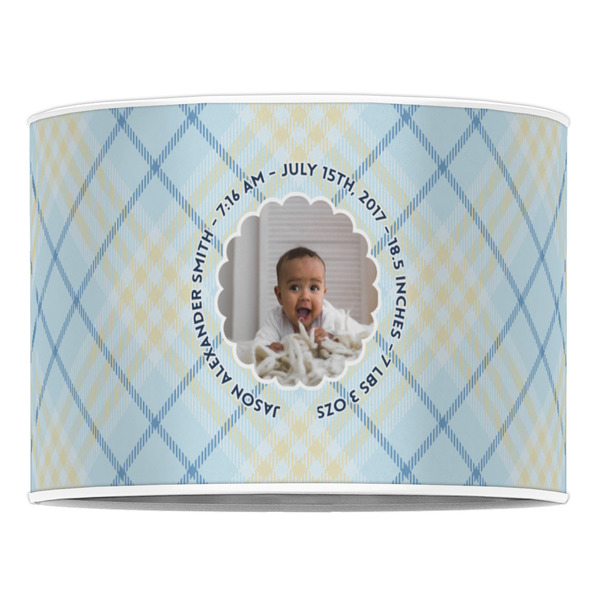 Baby Boy Photo 16" Drum Lampshade - FRONT (Poly Film)
