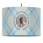 Baby Boy Photo 16" Drum Pendant Lamp - Fabric