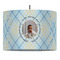 Baby Boy Photo 16" Drum Pendant Lamp - Fabric