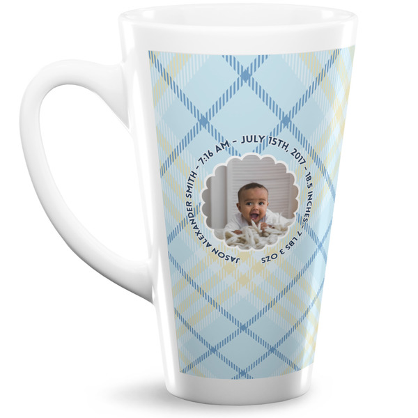 Custom Baby Boy Photo Latte Mug