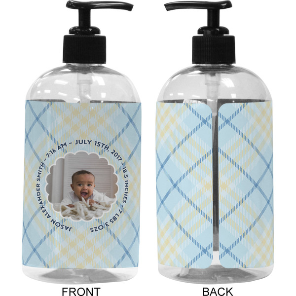 Baby Boy Photo 16 oz Plastic Liquid Dispenser (Approval)