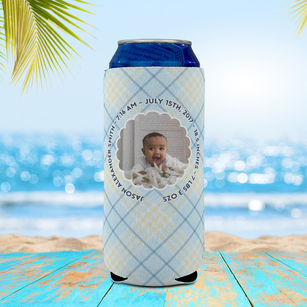 Baby Boy Photo 16oz Can Sleeve - LIFESTYLE