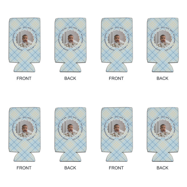 Baby Boy Photo 16oz Can Sleeve - Set of 4 - APPROVAL
